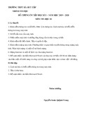 Đề cương ôn tập học kì 1 môn Tin học 10 năm 2019-2020 - Trường THPT Hà Huy Tập