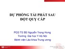 Bài giảng dự phòng tái phát sau đột quỵ cấp: Kinh nghiệm và phương pháp mới nhất
