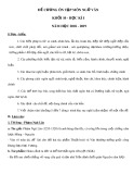 Đề cương ôn tập học kì 1 môn Ngữ văn 10 năm 2018-2019 - Trường THPT Tôn Thất Tùng
