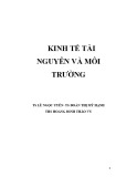 Giáo trình Kinh tế tài nguyên và môi trường [mới nhất]