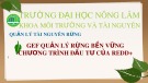 GEF quản lý rừng bền vững: Bài thuyết trình môn Quản lý tài nguyên rừng về chương trình đầu tư của REDD