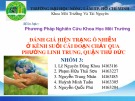 Đánh giá hiện trạng ô nhiễm kênh suối Cái đoạn qua phường Linh Trung, quận Thủ Đức: Bài thuyết trình Phương pháp nghiên cứu khoa học môi trường