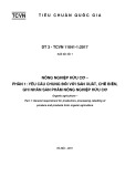 Tiêu chuẩn quốc gia nông nghiệp hữu cơ: Yêu cầu chung về sản xuất, chế biến, ghi nhãn sản phẩm