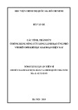 Tóm tắt luận án Tiến sĩ chuyên ngành Xây dựng Đảng và chính quyền nhà nước: Các tỉnh, thành ủy ở đồng bằng sông Cửu Long lãnh đạo ứng phó với biến đổi khí hậu giai đoạn hiện nay