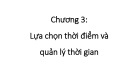 Bài giảng Tổ chức sự kiện: Chương 3 - ĐH Kinh tế Quốc dân