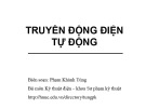 Bài giảng Truyền động điện tự động chương 1: Phạm Khánh Tùng (Full)