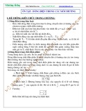Bài giảng Vật lý 11 Chương 3: Chuyên đề Chủ đề 5