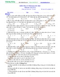 Kiểm tra 15 phút Chuyên đề Vật lý 11 - Chương 7: Chủ đề 5 - Phần Quang học