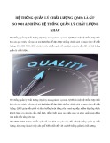 Hệ thống quản lý chất lượng (QMS) là gì? ISO 9001 & những hệ thống quản lý chất lượng khác