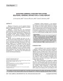 Evolving adrenal dysfunction after bilateral adrenal infarction: A case report