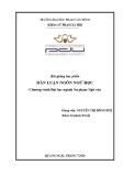 Bài giảng Dẫn luận ngôn ngữ học Phần 1: Tài liệu ĐH Phạm Văn Đồng