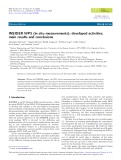 INSIDER WP5 (in situ measurements): developed activities, main results and conclusions