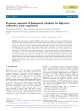 Economic appraisal of deployment schedules for high-level radioactive waste repositories