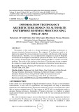 Thiết kế kiến trúc công nghệ thông tin tự động hóa quy trình nghiệp vụ doanh nghiệp sử dụng TOGAF ADM
