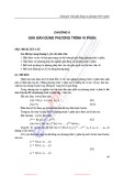 Giải gần đúng phương trình vi phân: Bài giảng Phương pháp số - Chương 6