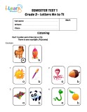 Semester test 1 grade 2: Letters Nn to Tt