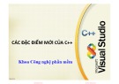 Bài giảng Lập trình hướng đối tượng: Các đặc điểm mới của C++ - Chương 1