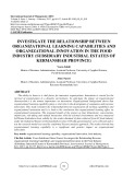 Investigate the relationship between organizational learning capabilities and organizational innovation in the food industry (subsidiary industrial estates of Kermanshah province)