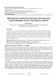 The heart of fintech revolution-block chain perspectives and implications