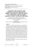 Chi phí chăm sóc bệnh nhân và chi phí mỗi giường bệnh tại MICU (Medical Intensive Care Unit): Đánh giá tại bệnh viện đa khoa tuyến trên bằng phương pháp Cost Block