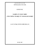 Luận văn Thạc sĩ Công nghệ thông tin: Nghiên cứu và phát triển cổng thông tin điện tử cho doanh nghiệp