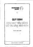 Quy định cho vay tiêu dùng có tài sản bảo đảm