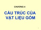 Bài giảng Cơ sở khoa học vật liệu Chương 4: TS. Lê Văn Thăng (chuẩn nhất)