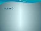 Data Visualization: Lecture Note Chương 31