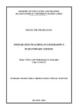 Summary of Doctoral thesis in Educational sciences: Integrated teaching in Geography 9 in secondary school