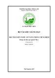 Đề cương chi tiết: Kỹ năng phòng thí nghiệm, học phần Rèn nghề 1