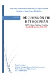 Đề cương ôn thi hết học phần: Kiểm nghiệm thú sản