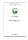 Đề cương chi tiết học phần Kinh tế hợp tác: Mới nhất