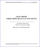 Giáo trình Nhập môn quản lý xây dựng [chuẩn nhất]