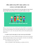 Tổng hợp 10 bí quyết chạy quảng cáo Google Adwords hiệu quả