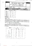 Đề thi Kỹ thuật số nâng cao học kỳ I năm 2015