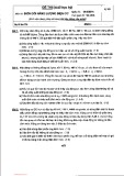 Đề thi cuối học kỳ môn Biến đổi năng lượng điện cơ: Tổng hợp đề thi mới nhất