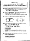 Đề thi Biến đổi năng lượng điện cơ cuối học kỳ 2 năm 2016