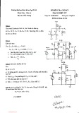 Đề kiểm tra Mạch điện tử cuối học kỳ II năm học 2015