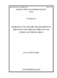 Luận án Tiến sĩ Y học: Đánh giá sự tuân thủ điều trị tăng huyết áp trong ngăn ngừa đột quỵ thiếu máu não tái phát tại tỉnh Sóc Trăng