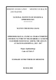 Summary of Phd thesis on Medicine: Epidemiological, clinical characteristics and risk factors of the diarrhea caused by clostridium difficile among the adults at Bach Mai hospital, 2013-2017