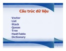 Bài giảng Cấu trúc dữ liệu và giải thuật C++: Véc tơ (Vector) - Bài 6