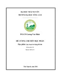 Đề cương chi tiết học phần quy hoạch sử dụng đất đai