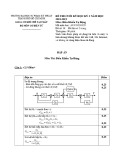 Đáp án đề thi Điều khiển tự động học kỳ II năm 2018-2019 - ĐH Sư phạm Kỹ thuật