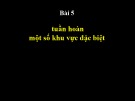Bài giảng Tuần hoàn một số khu vực đặc biệt