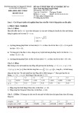 Đề thi Toán ứng dụng trong kĩ thuật cuối học kỳ II 2017-2018 (Mã đề 010) - ĐH Sư phạm Kỹ thuật