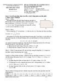 Đề thi Toán ứng dụng trong kĩ thuật cuối học kỳ II 2018-2019 (Mã đề 01) - ĐH Sư phạm Kỹ thuật