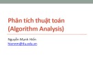 Bài giảng Cấu trúc dữ liệu và giải thuật: Phân tích thuật toán Nguyễn Mạnh Hiển (HKI 2020-2021)