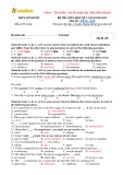 Đề thi giữa học kì 2 môn Tiếng Anh lớp 12 năm học 2018-2019 – Trường THPT Minh Phú (Mã đề 168)