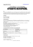 Microphone: Tìm hiểu cơ bản từ A đến Z