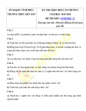 Đề thi Sinh học lớp 12 chọn học sinh giỏi cấp trường 2019-2020 – Trường THPT Liễn Sơn